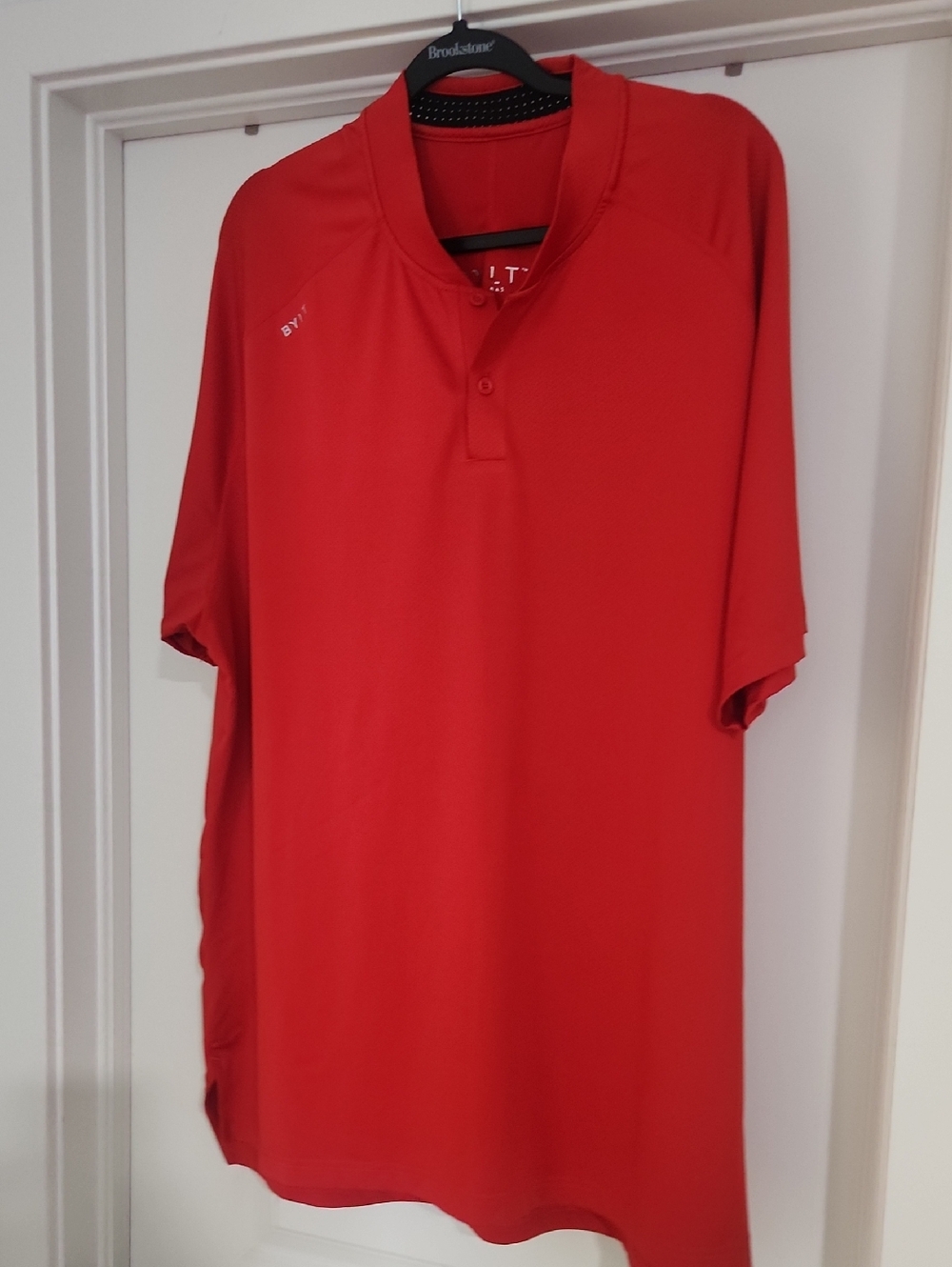 BYLT Basics Men's Red Performance Polo